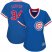 Chicago Cubs #34 Jon Lester Blue Cooperstown Womens Stitched MLB Jersey