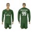 AC Milan #99 Donnarumma Green Goalkeeper Long Sleeves Soccer Club Jersey