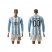 Argentina Personalized Home Long Sleeve Soccer Country Jersey