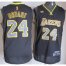 Los Angeles Lakers 24 Kobe Bryant Black Electricity Fashion Revolution 30 Swingman NBA Jerseys Cheap
