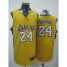 Los Angeles Lakers 24 Bryant yellow jerseys Cheap