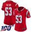 Nike New England Patriots #53 Kyle Van Noy Red Womens Stitched NFL Limited Inverted Legend 100th Season Jersey