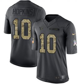 Nike Houston Texans #10 DeAndre Hopkins Black Mens Stitched NFL Limited 2016 Salute to Service Jersey