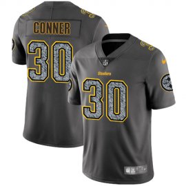Nike Pittsburgh Steelers #30 James Conner Gray Static Mens Stitched NFL Vapor Untouchable Limited Jersey