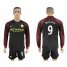 Manchester City #9 Nolito Away Long Sleeves Soccer Club Jersey