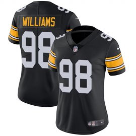 Nike Pittsburgh Steelers #98 Vince Williams Black Alternate Womens Stitched NFL Vapor Untouchable Limited Jersey