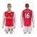 Arsenal #16 Ramsey Red Home Long Sleeves Soccer Club Jersey