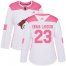 Adidas Arizona Coyotes #23 Oliver Ekman-Larsson White/Pink Authentic Fashion Womens Stitched NHL Jersey