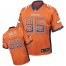 Nike Denver Broncos #95 Derek Wolfe Orange Team Color Mens Stitched NFL Elite Drift Fashion Jersey