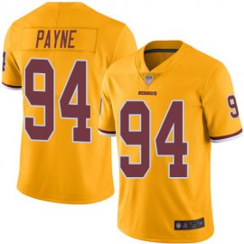 Nike Washington Football Team #94 DaRon Payne Gold Youth Stitched NFL Limited Rush Jersey