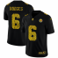 Pittsburgh Steelers #6 Devlin Hodges Mens Nike Leopard Print Fashion Vapor Limited NFL Jersey Black
