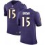 Nike Baltimore Ravens #15 Marquise Brown Purple Team Color Mens Stitched NFL Vapor Untouchable Elite Jersey