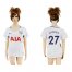 Womens Tottenham Hotspur #27 Wimmer Home Soccer Club Jersey