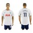 Tottenham Hotspur #11 Lamela White Blue Soccer Club Jersey