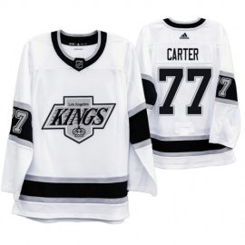 Los Angeles Kings #77 Jeff Carter Mens Adidas 2019-20 Heritage White Throwback 90s NHL Jersey