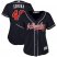 Atlanta Braves #40 Mike Soroka Navy Blue Alternate Womens Stitched MLB Jersey