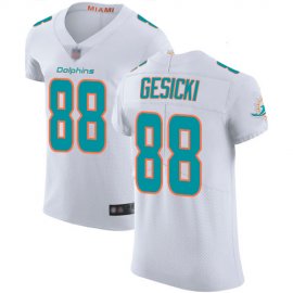 Nike Miami Dolphins #88 Mike Gesicki White Mens Stitched NFL Vapor Untouchable Elite Jersey
