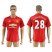 Manchester United #28 Schneiderlin Red Home Soccer Club Jersey