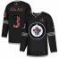 Winnipeg Jets #3 Tucker Poolman Adidas Mens Black USA Flag Limited NHL Jersey