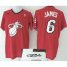 Miami Heat 6 Lebron James Red Revolution 30 Swingman NBA Jersey 2013 Christmas Style Signed Cheap