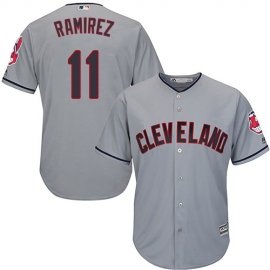 Cleveland Indians #11 Jose Ramirez Grey Road Stitched Youth MLB Jersey