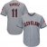 Cleveland Indians #11 Jose Ramirez Grey Road Stitched Youth MLB Jersey