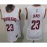 Womens Cleveland Cavaliers #23 LeBron James White Home Stitched NBA Jersey