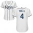 Tampa Bay Rays #4 Blake Snell White Home Womens Stitched MLB Jersey