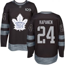 Adidas Toronto Maple Leafs #24 Kasperi Kapanen Black 1917-2017 100th Anniversary Stitched NHL Jersey