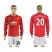 Manchester United #20 S.Romero Red Home Long Sleeves Soccer Club Jersey