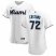 Miami Marlins #72 Daniel Castano Mens Nike White Home 2020 Authentic Player MLB Jersey