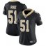 Nike New Orleans Saints #51 Cesar Ruiz Black Team Color Womens Stitched NFL Vapor Untouchable Limited Jersey