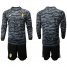 Belgium Blank Black Long Sleeves Goalkeeper Soccer Country Jersey
