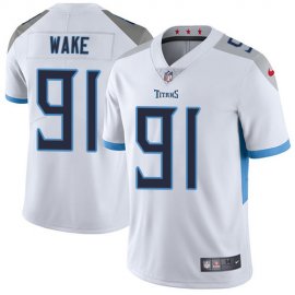 Nike Tennessee Titans #91 Cameron Wake White Mens Stitched NFL Vapor Untouchable Limited Jersey