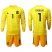 Spain #1 Casillas Yellow Long Sleeves Goalkeeper Soccer Country Jersey