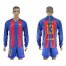 Barcelona #13 C.Bravo Home Long Sleeves Soccer Club Jersey
