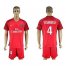 Paris Saint-Germain #4 Stambouli Red Soccer Club Jersey