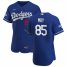 Los Angeles Dodgers #85 Dustin May Mens Nike Royal Alternate 2020 World Series Champions Authentic Player MLB Jersey