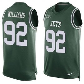 Nike New York Jets #92 Leonard Williams Green Team Color Mens Stitched NFL Limited Tank Top Jersey