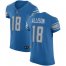 Nike Detroit Lions #18 Geronimo Allison Blue Team Color Mens Stitched NFL Vapor Untouchable Elite Jersey
