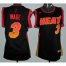 Cheap Women Miami Heat 3 Dwyane Wade Black Vibe Fashion Swingman Jersey