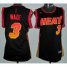 Cheap Women Miami Heat 3 Dwyane Wade Black Vibe Fashion Swingman Jersey