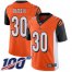 Nike Cincinnati Bengals #30 Jessie Bates III Orange Alternate Mens Stitched NFL 100th Season Vapor Limited Jersey