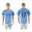Manchester City #17 De Bruyne Home Soccer Club Jersey
