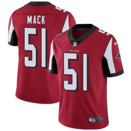 Nike Atlanta Falcons #51 Alex Mack Red Team Color Mens Stitched NFL Vapor Untouchable Limited Jersey