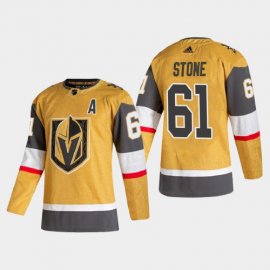 Vegas Golden Knights #61 Mark Stone Mens Adidas 2020-21 Authentic Player Alternate Stitched NHL Jersey Gold