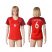 Womens Portugal #6 Carvalho Home Soccer Country Jersey