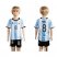 Argentina #8 Perez Home Kid Soccer Country Jersey