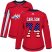Adidas Washington Capitals #74 John Carlson Red Home Authentic USA Flag Womens Stitched NHL Jersey