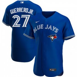 Toronto Blue Jays #27 Vladimir Guerrero Jr. Mens Nike Royal Alternate 2020 Authentic Player MLB Jersey